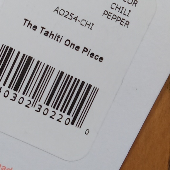 Andie Womens Bathing Suit XS EXTRA SMALL TAHITI CHILI PEPPER One Piece RED RUST - Picture 7 of 8